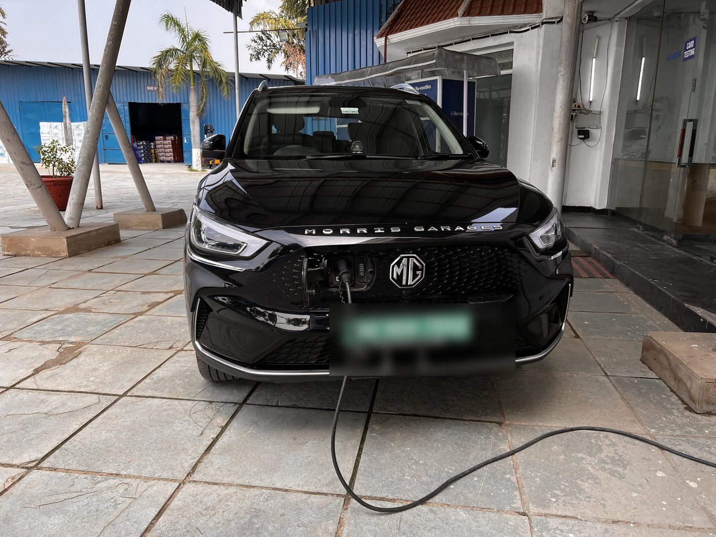 EV car battery replacement cost India 2026 — MG ZS EV charging